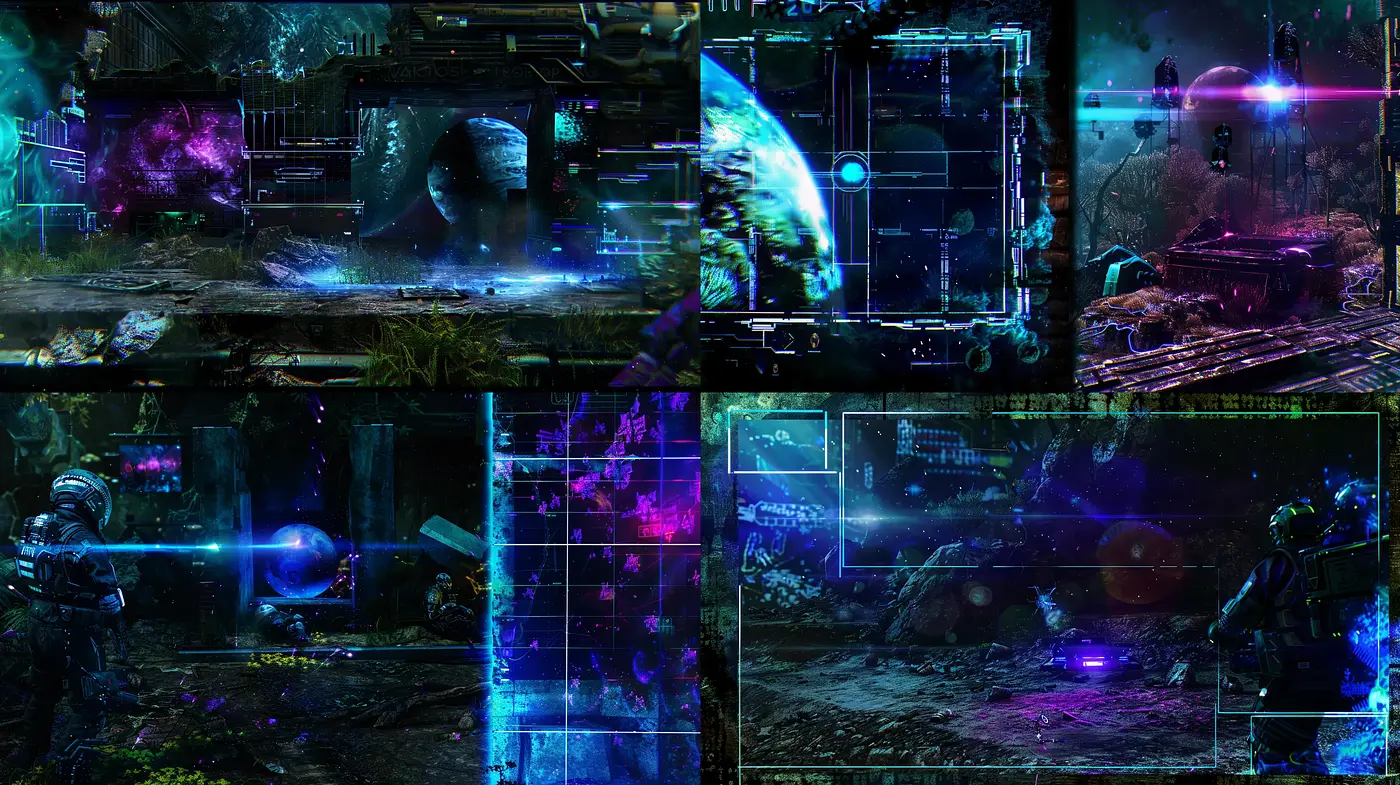 Neon Cyberpunk Dreamscape: A Fusion of Digital Artistry - Midjourney sref style