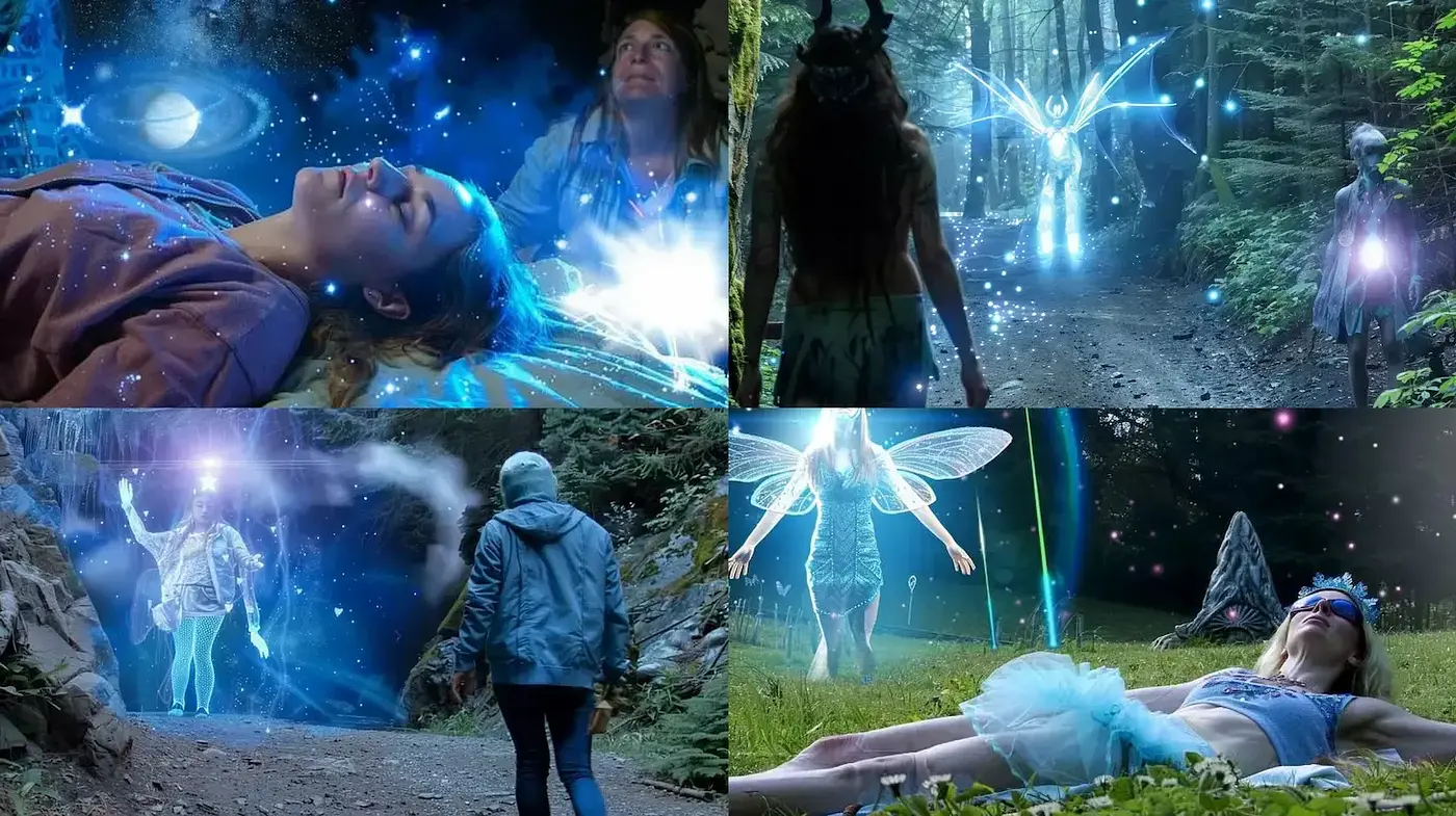 Ethereal and Enchanting Dreamscape with a Touch of Magic - Midjourney sref style