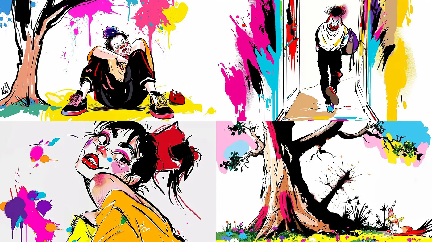 Vibrant Expressionist Strokes with a Pop Art Sensibility - Midjourney sref style