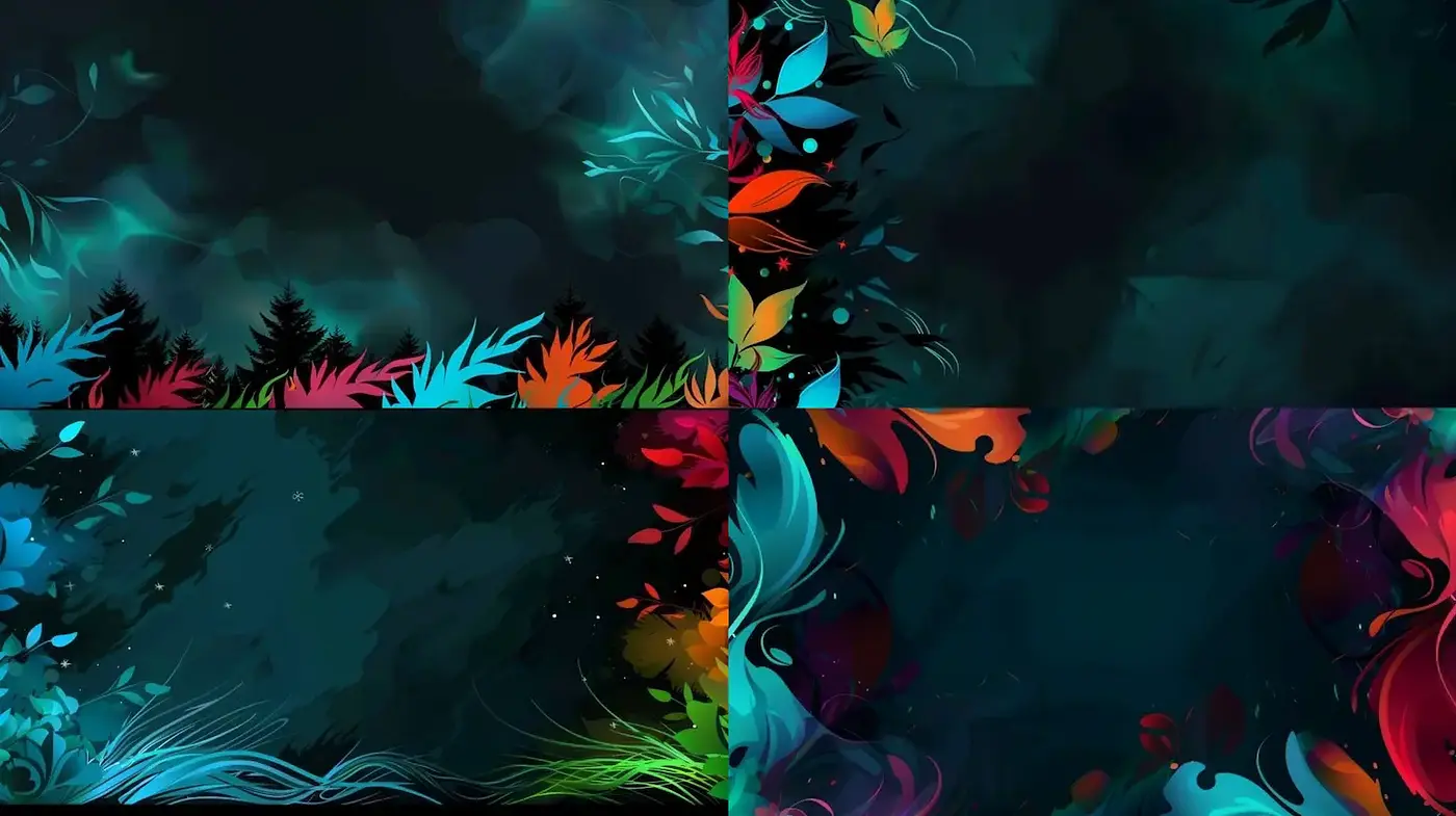Dynamic and Lush Nature-Inspired Abstract Aesthetics - Midjourney sref style