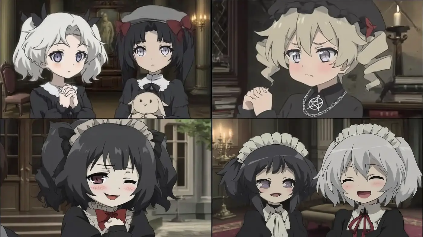 Charming and Dark Aesthetic Anime with Victorian Influences - Midjourney sref style