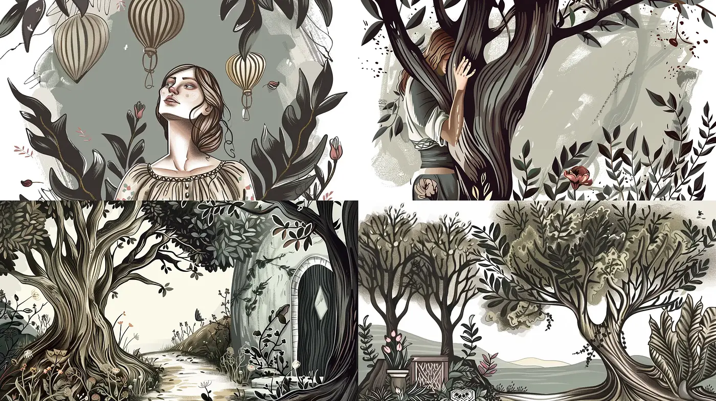 Whimsical Tale of Nature - Consistent Ethereal Style Across Varied Scenes - Midjourney sref style