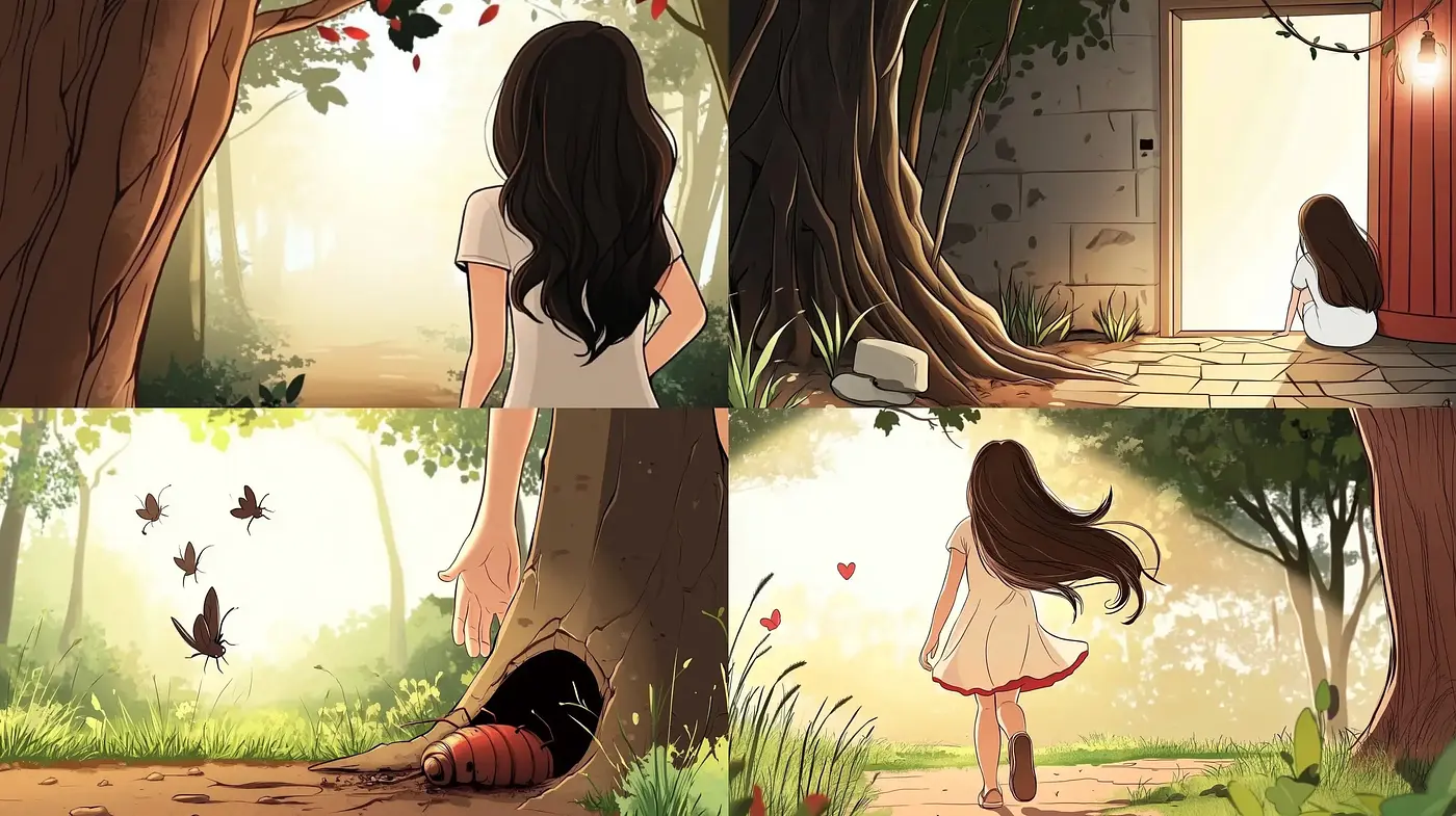 Serene and Luminous Storybook Illustration - Midjourney sref style