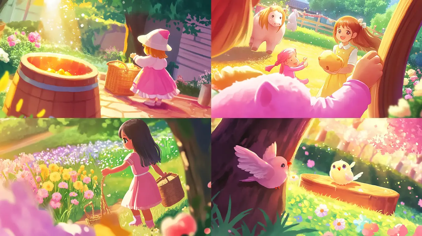 Enchanting Pastoral Harmony: A Dreamy Blend of Soft Hues and Ethereal Light - Midjourney sref style