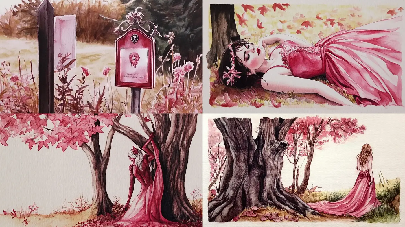 Ethereal Pastel Serenity: A Dreamlike Watercolor Symphony - Midjourney sref style