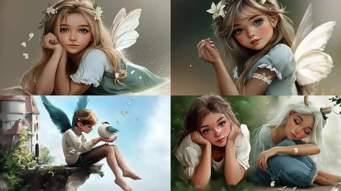 Enchanted Realism with Whimsical Fantasy Overtones - Midjourney sref style