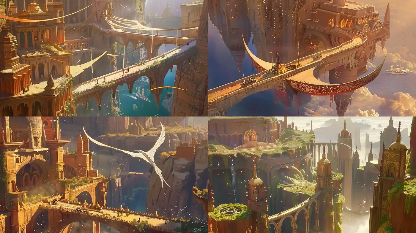 Ethereal Vistas of Sun-Kissed Arcadian Realms - Midjourney sref style