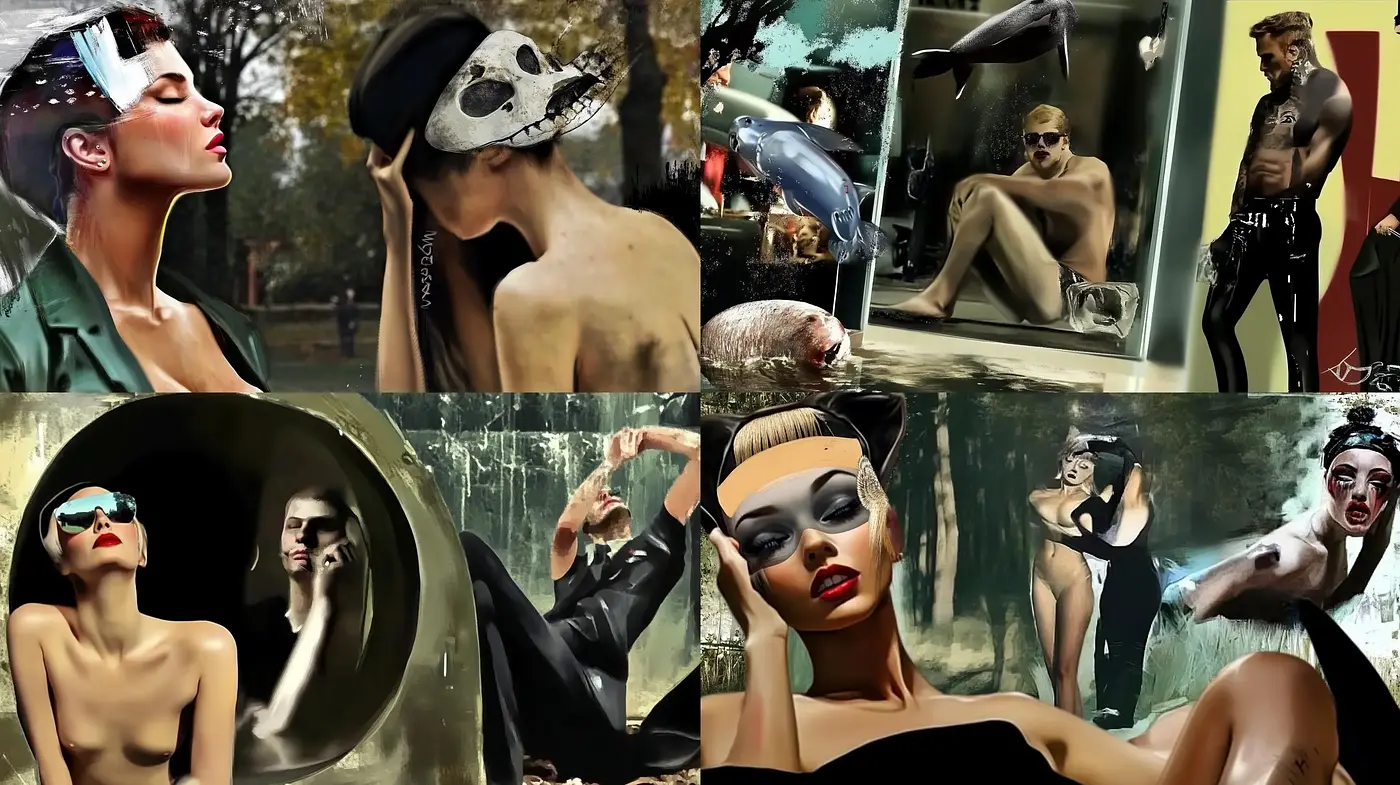Neo-Surrealist Visions with a Postmodern Twist - Midjourney sref style