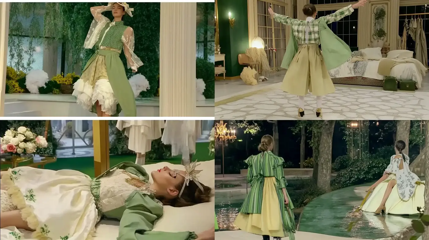 Ethereal Dreamscapes in Verdant Hues and Soft Golden Lighting - Midjourney sref style