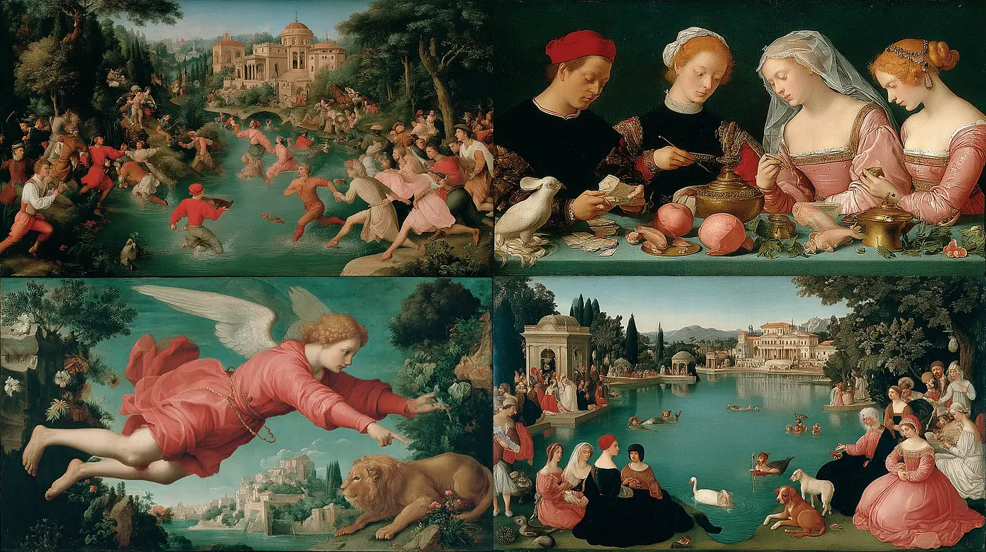 Renaissance Influence with a Timeless Romantic Atmosphere - Midjourney sref style