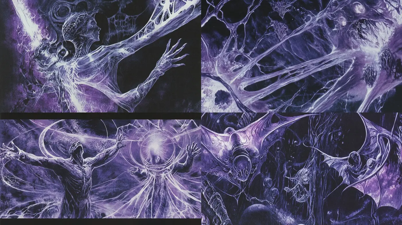 Ethereal Cosmic Tapestry: An Exploration of Surreal Interstellar Textures - Midjourney sref style