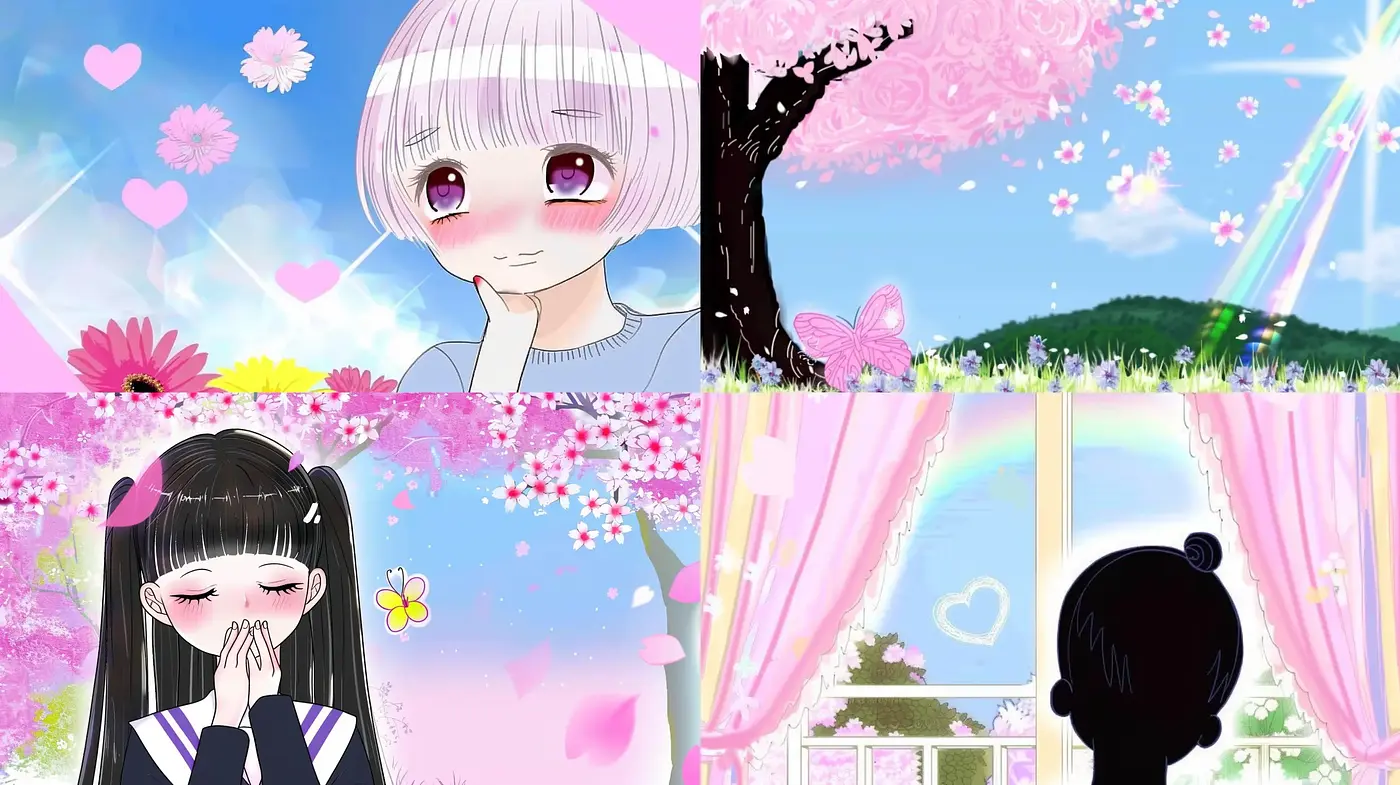 Pastel Dreamscape: Whimsical Anime-Inspired Illustration Collection - Midjourney sref style