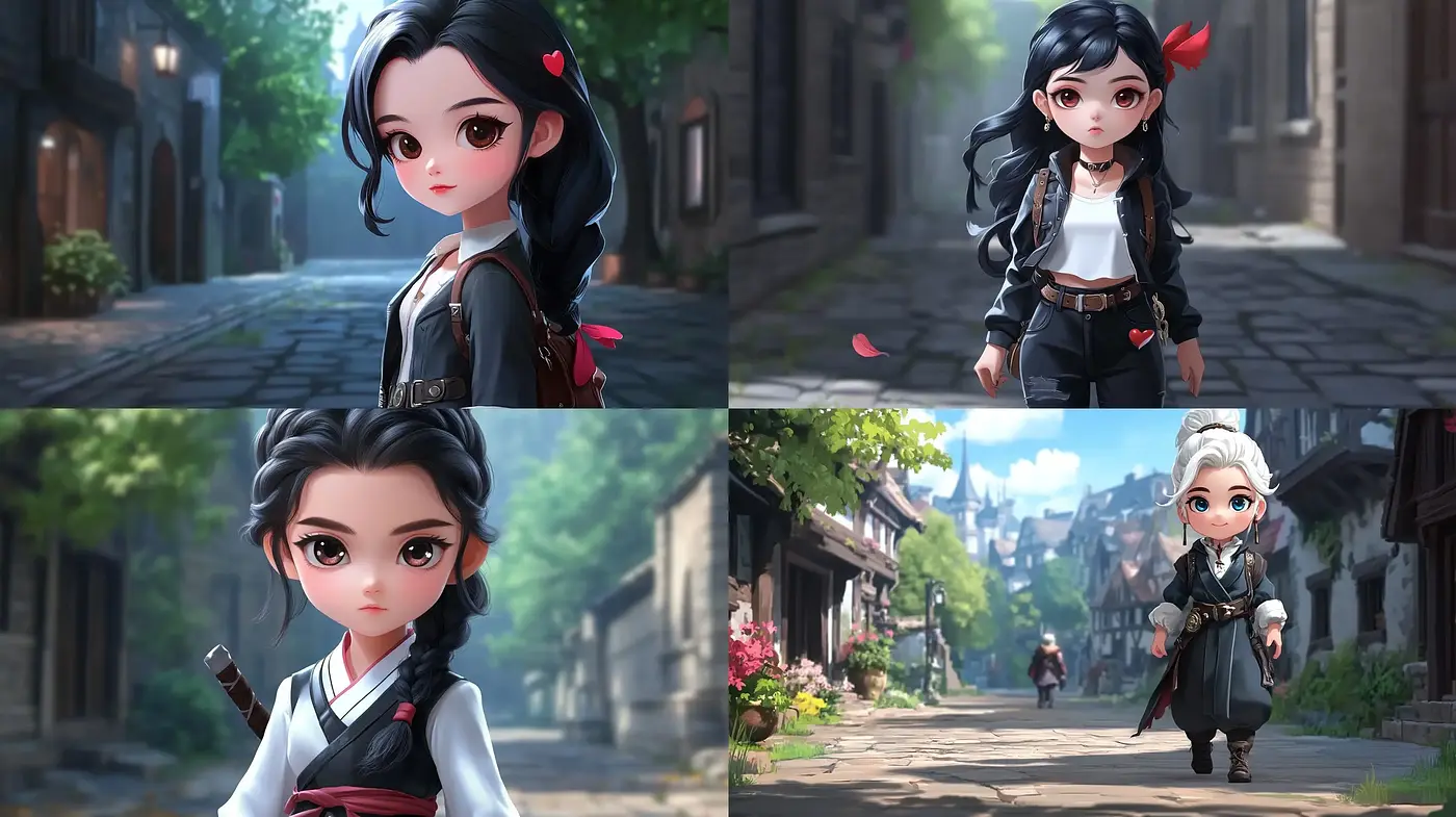 Enchanting Serenity of a Fantasy Anime-Inspired World - Midjourney sref style