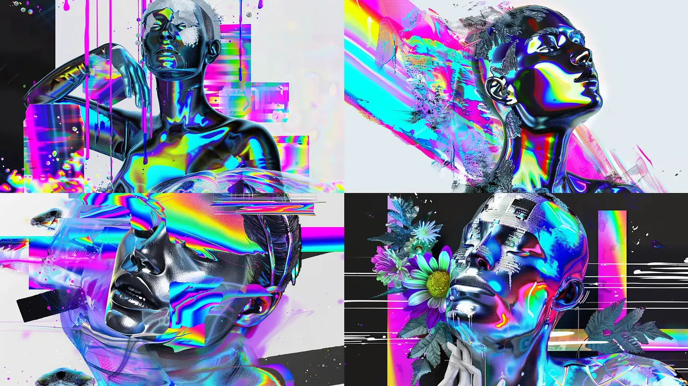 Cybernetic Spectrum Fusion - Midjourney sref style