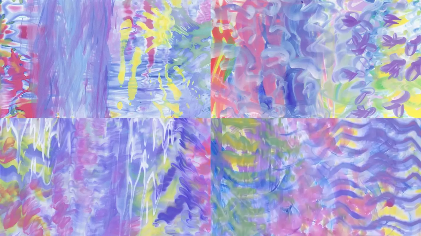 Ethereal Brush Stroke Harmonies in Pastel Dreamscapes - Midjourney sref style