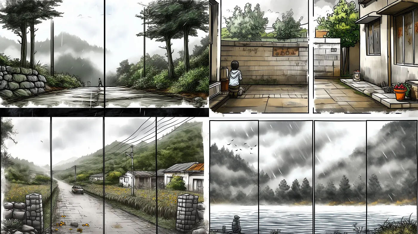 Ethereal Hues amidst Stylized Nature: A Fusion of Soft Pastels and Vivid Brushwork - Midjourney sref style