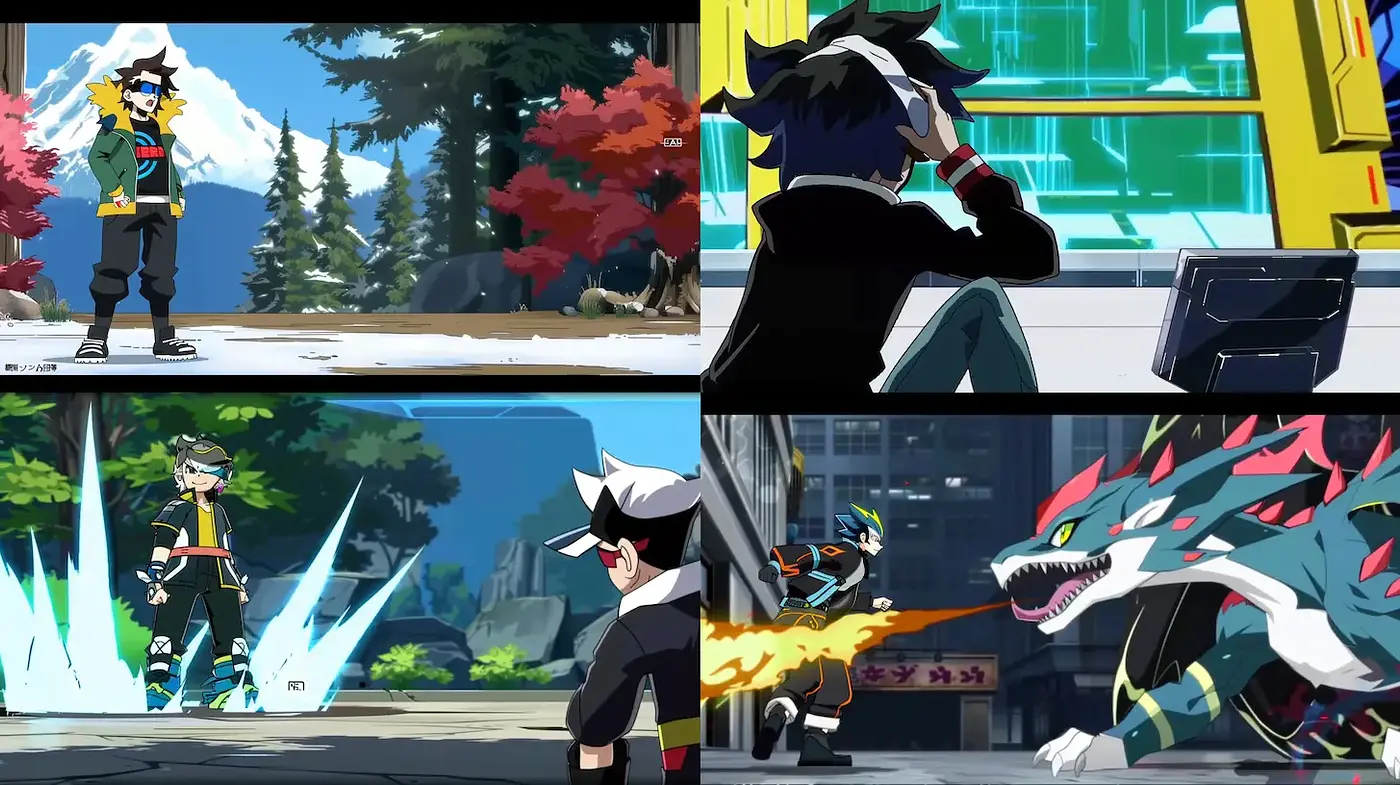 Dynamic and Colorful Animated Adventure Style with Strong Vibrancy - Midjourney sref style