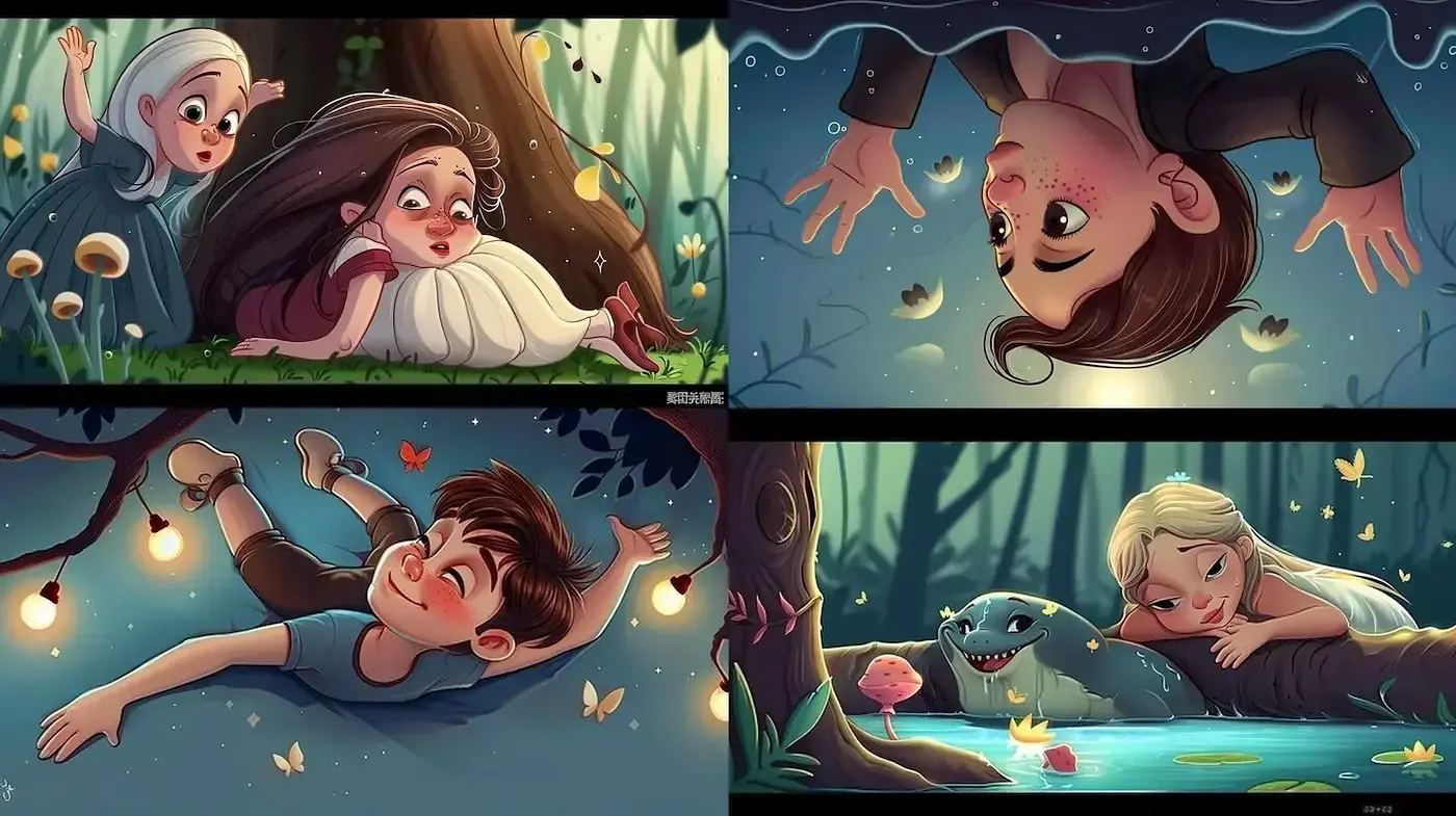 Whimsical and Enchanting Illustrations with a Playful Tone - Midjourney sref style