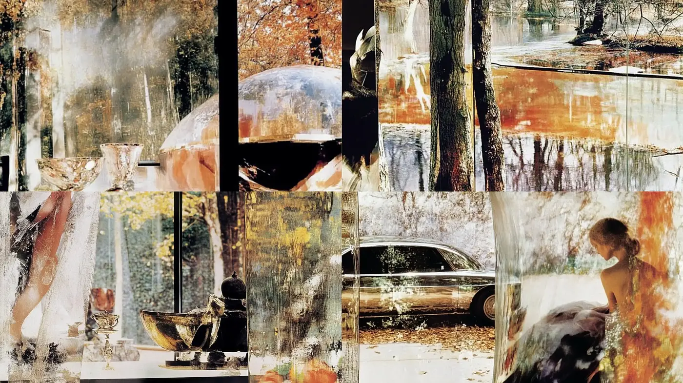 Autumnal Reflections in Textured Impasto - Midjourney sref style