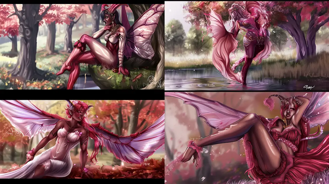 Ethereal Fantasy Art with a Touch of Whimsy and Nature - Midjourney sref style