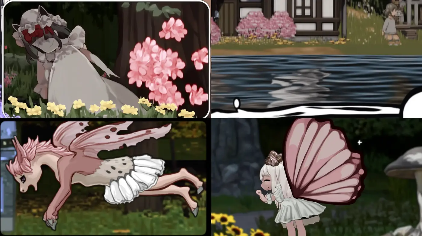 Ethereal Storybook Fusion with Pastel Tones and Fine Detailing - Midjourney sref style