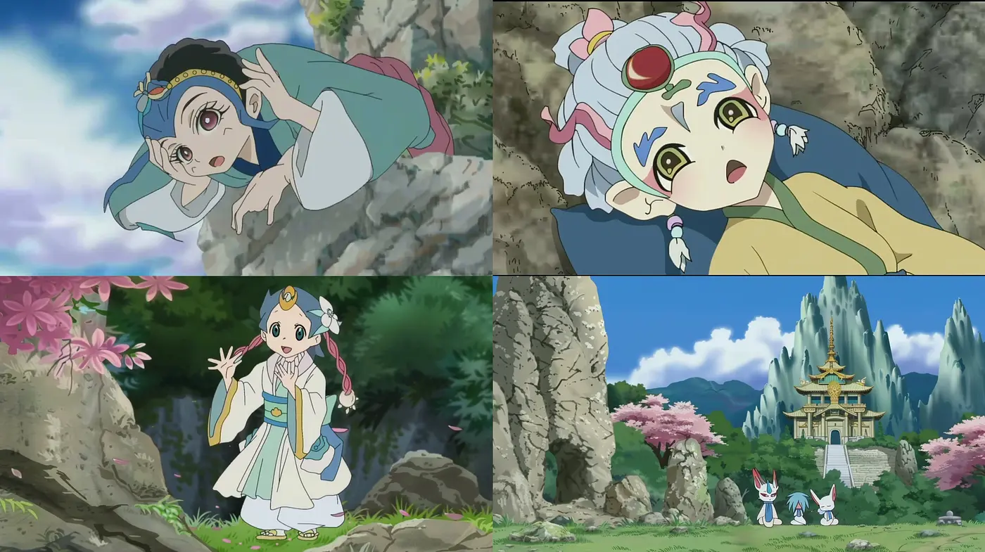 Ethereal Anime-Inspired Vision with Pastel Harmony and Lush Nature - Midjourney sref style
