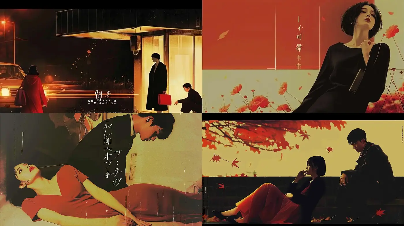 Cinematic Elegance with a Nostalgic Noir Palette - Midjourney sref style