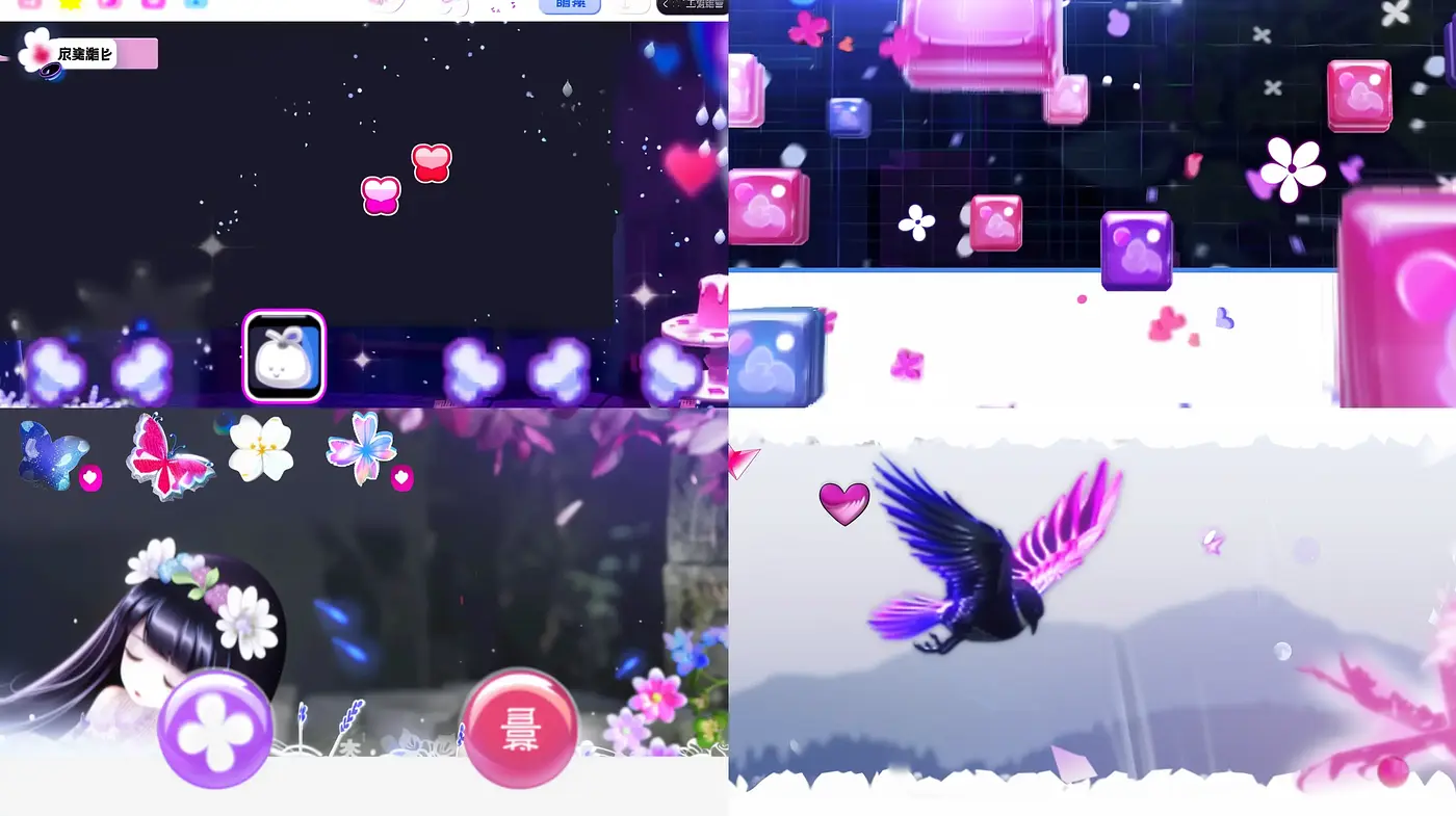Ethereal Dreamscape with Digitally Infused Nature Elements - Midjourney sref style