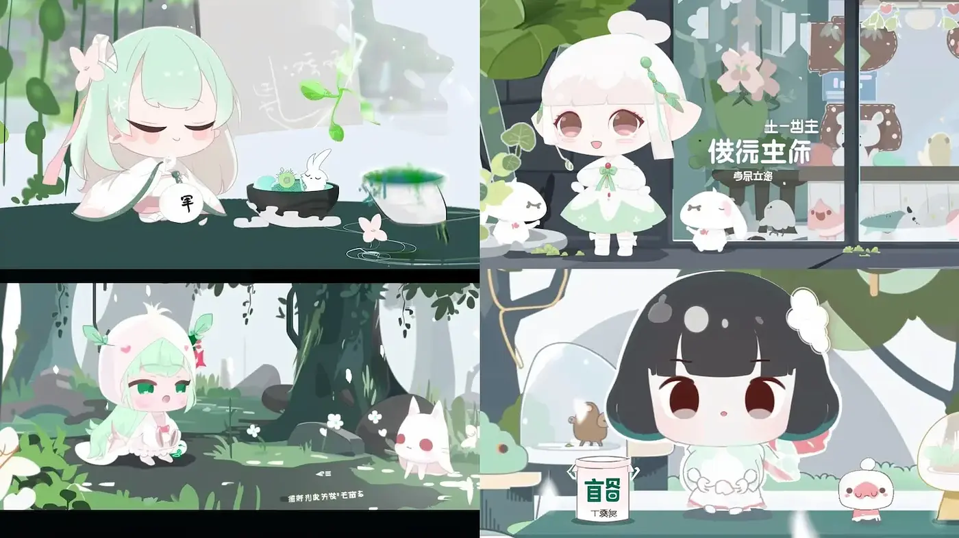 Charming and Whimsical Illustrations with Soft Color Tones - Midjourney sref style