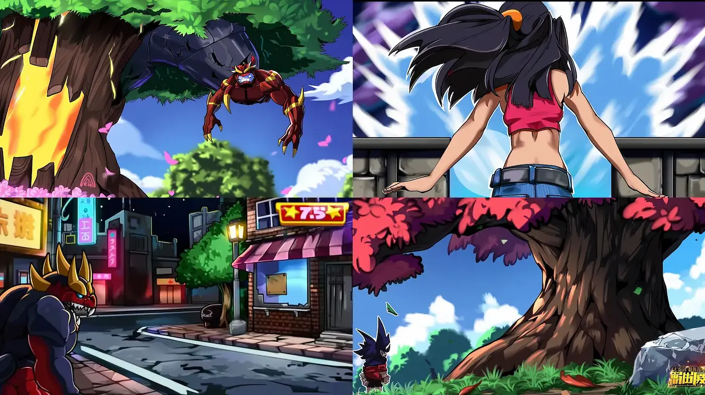 Vibrant and Playful Animated Art with Comic Influence - Midjourney sref style