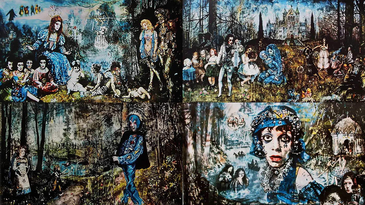 Gothic Fairy Tale Fusion with Textured Impasto Brushwork - Midjourney sref style