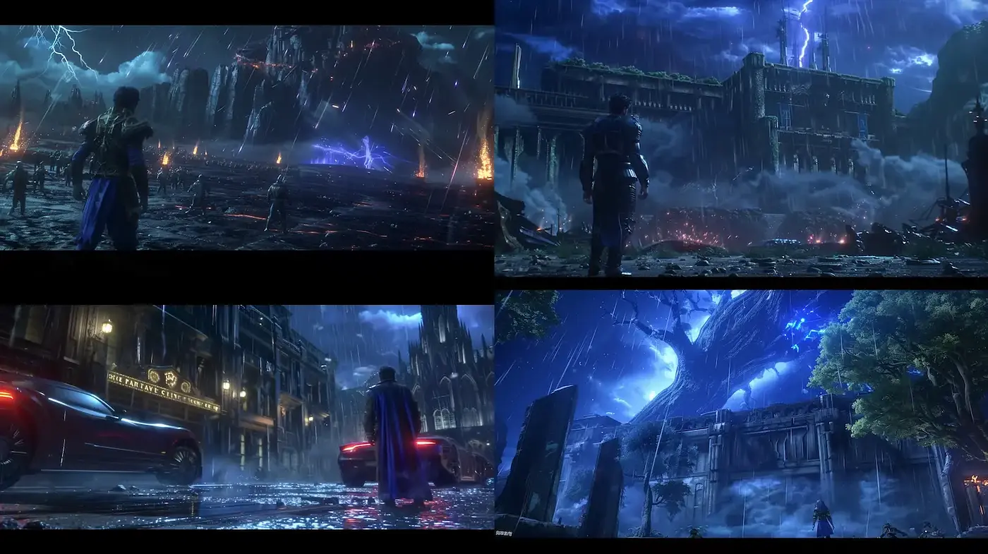 Epic, atmospheric landscapes with dramatic lighting and intricate details - Midjourney sref style