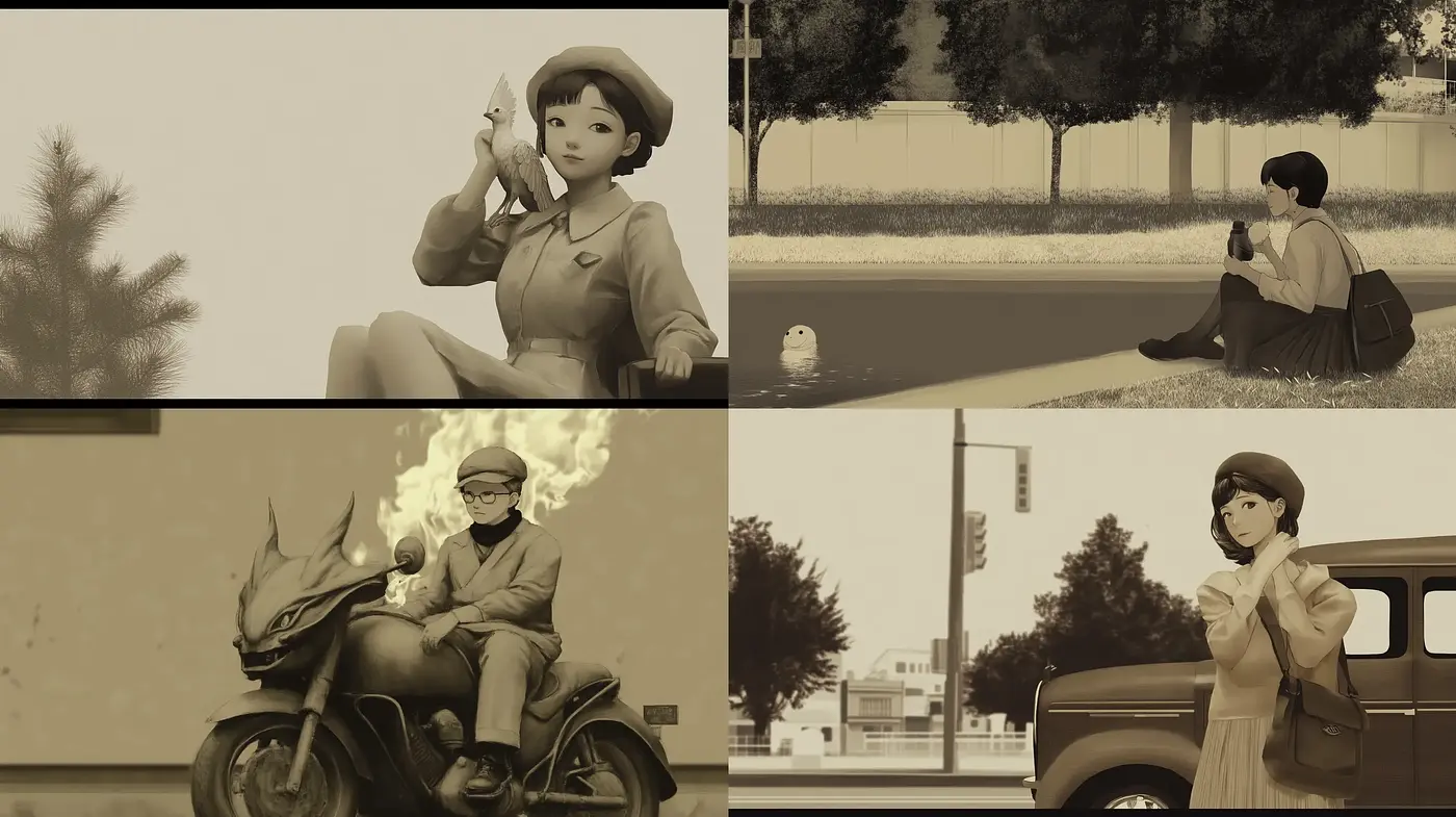 Sepia-Toned Nostalgic Visions of a Bygone Era - Midjourney sref style