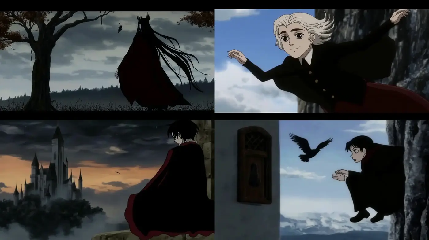 Gothic Elegance in Twilight Hues: A Consistent Vision of Stylized Animation - Midjourney sref style