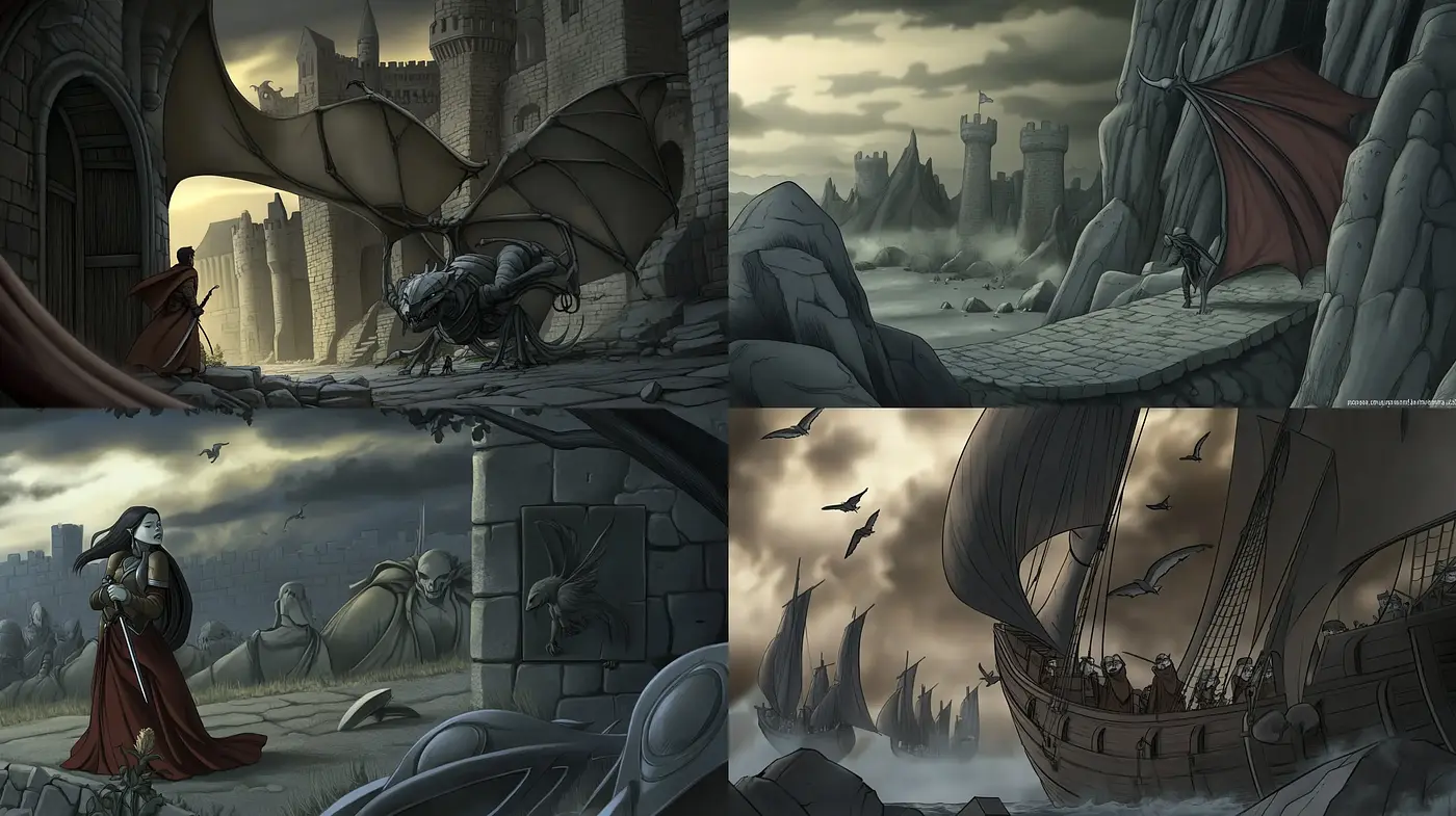 Epic Tales of Medieval Fantasy: A Homage to Classic High Fantasy Illustrations - Midjourney sref style