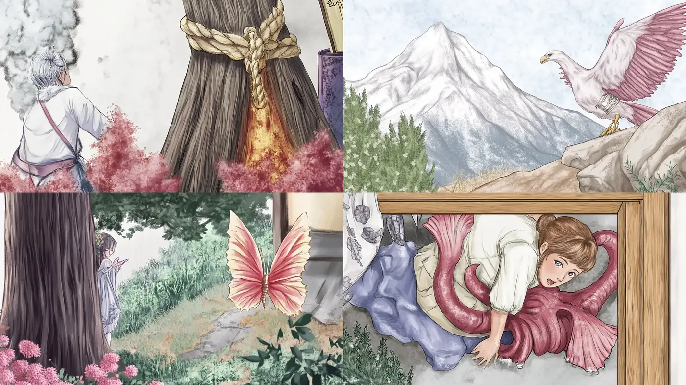 Whimsical Storybook Illustrations with a Pastel Palette - Midjourney sref style