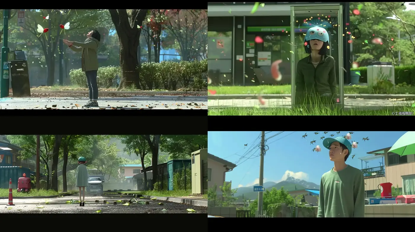 Subtle Visions of Serene Urban Life: An Animated Homage to Calmness - Midjourney sref style