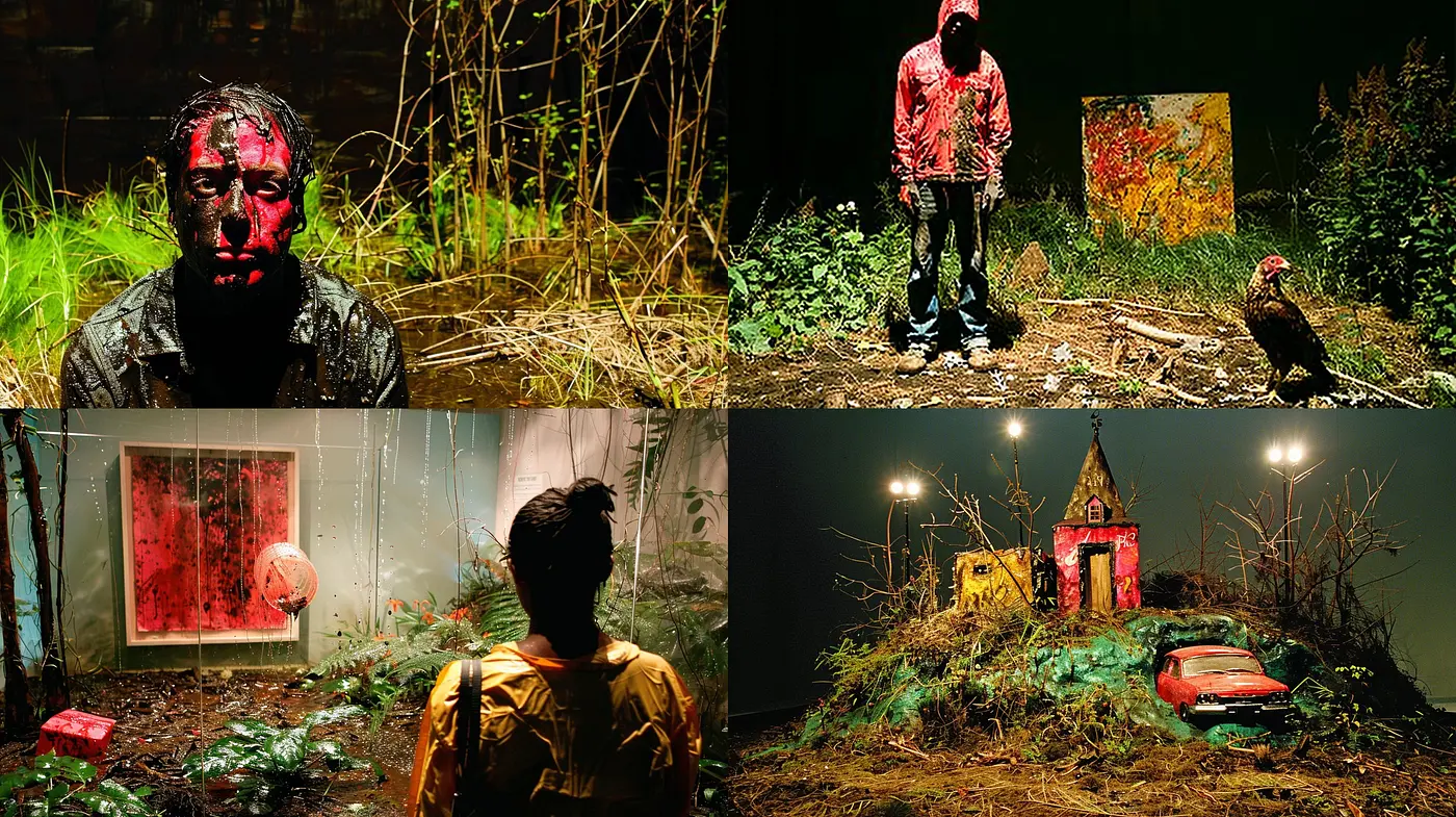 Foreboding Tableaux: An Emergent Mood of Dark Cinematic Realism - Midjourney sref style