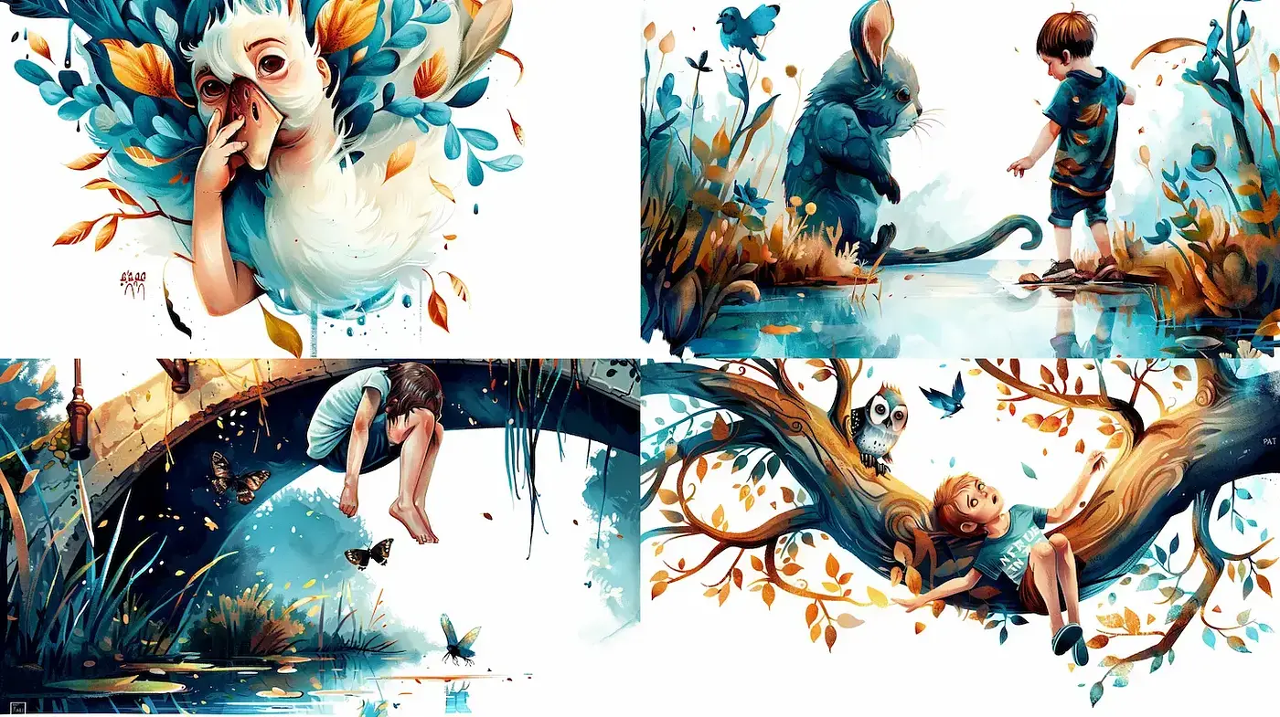 Whimsical and Enchanting Visuals with a Touch of Fantasy - Midjourney sref style