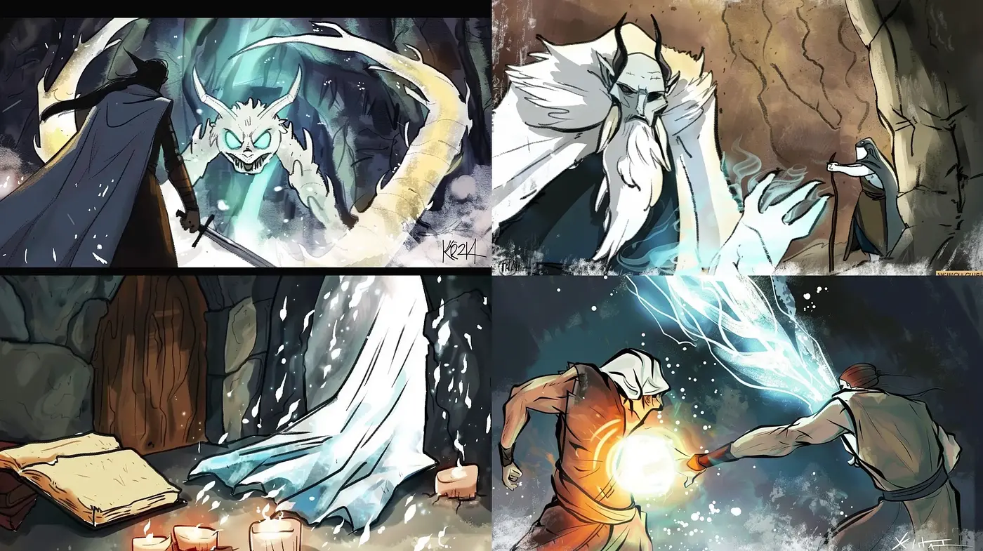 Ethereal Fantasy Chronicles: A Journey of Magic and Mystery - Midjourney sref style