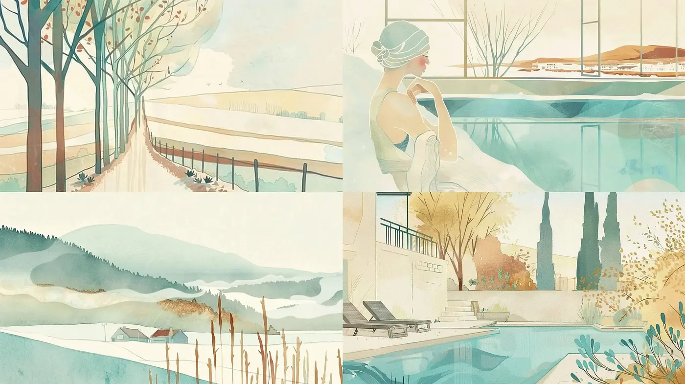 Whimsical Pastel Landscapes and Serenity Scenes - Midjourney sref style