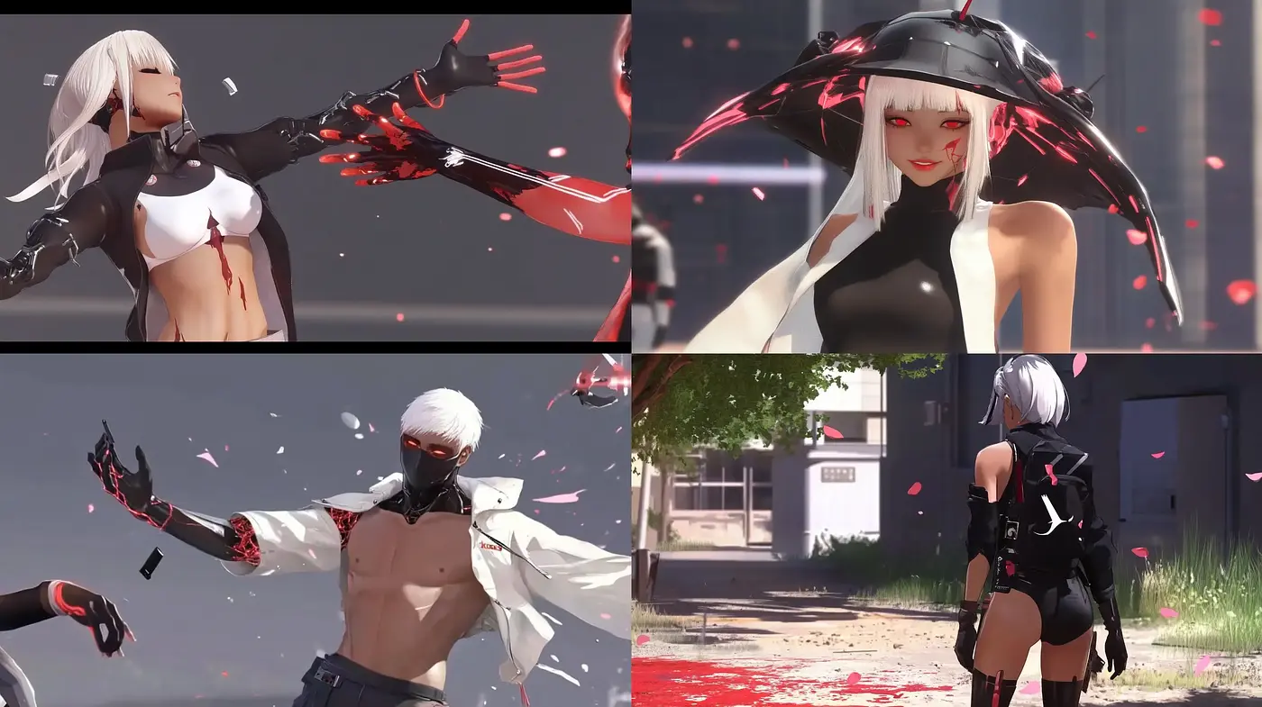 Futuristic Anime-Inspired Visual Synthesis - Midjourney sref style