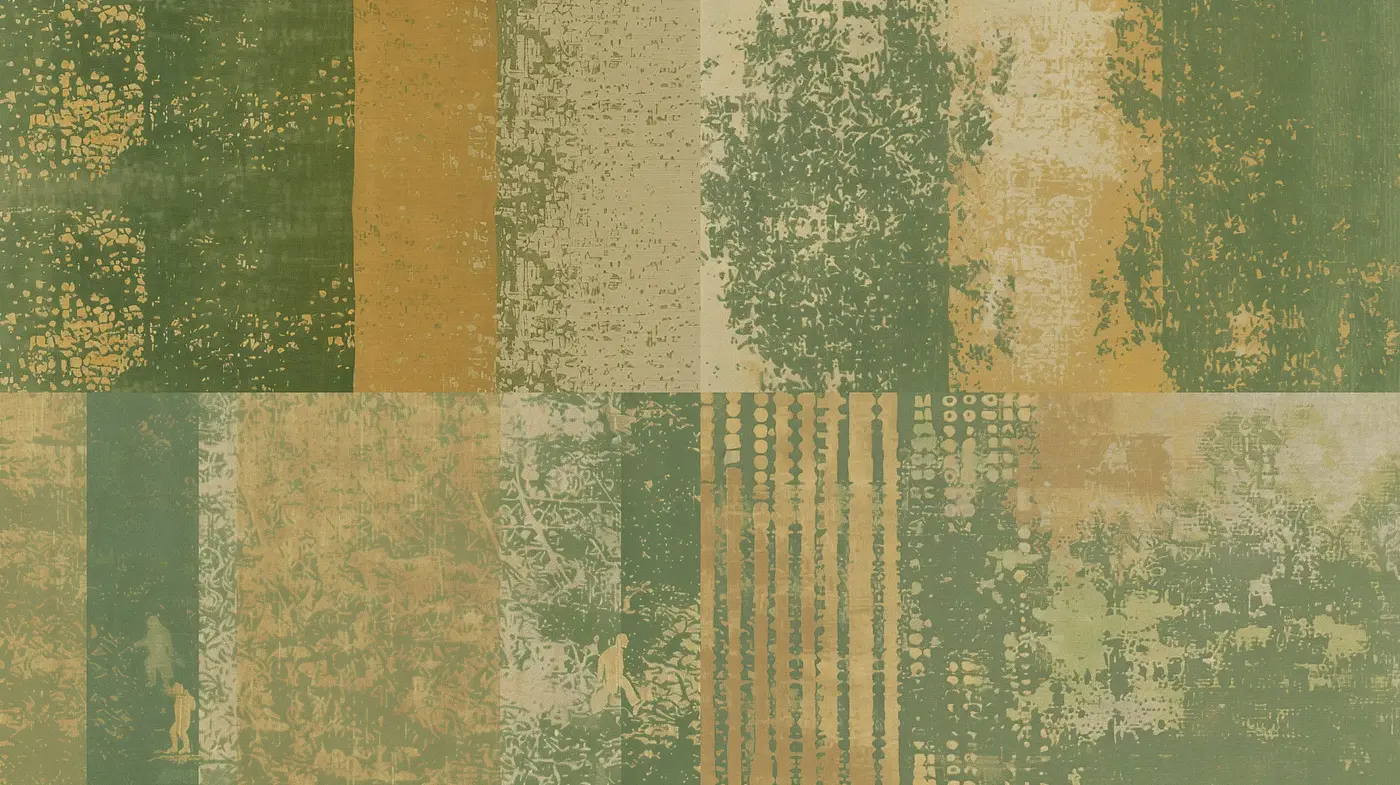 Abstract Organic Erosion: The study of texture and muted earthiness in contemporary digital art - Midjourney sref style