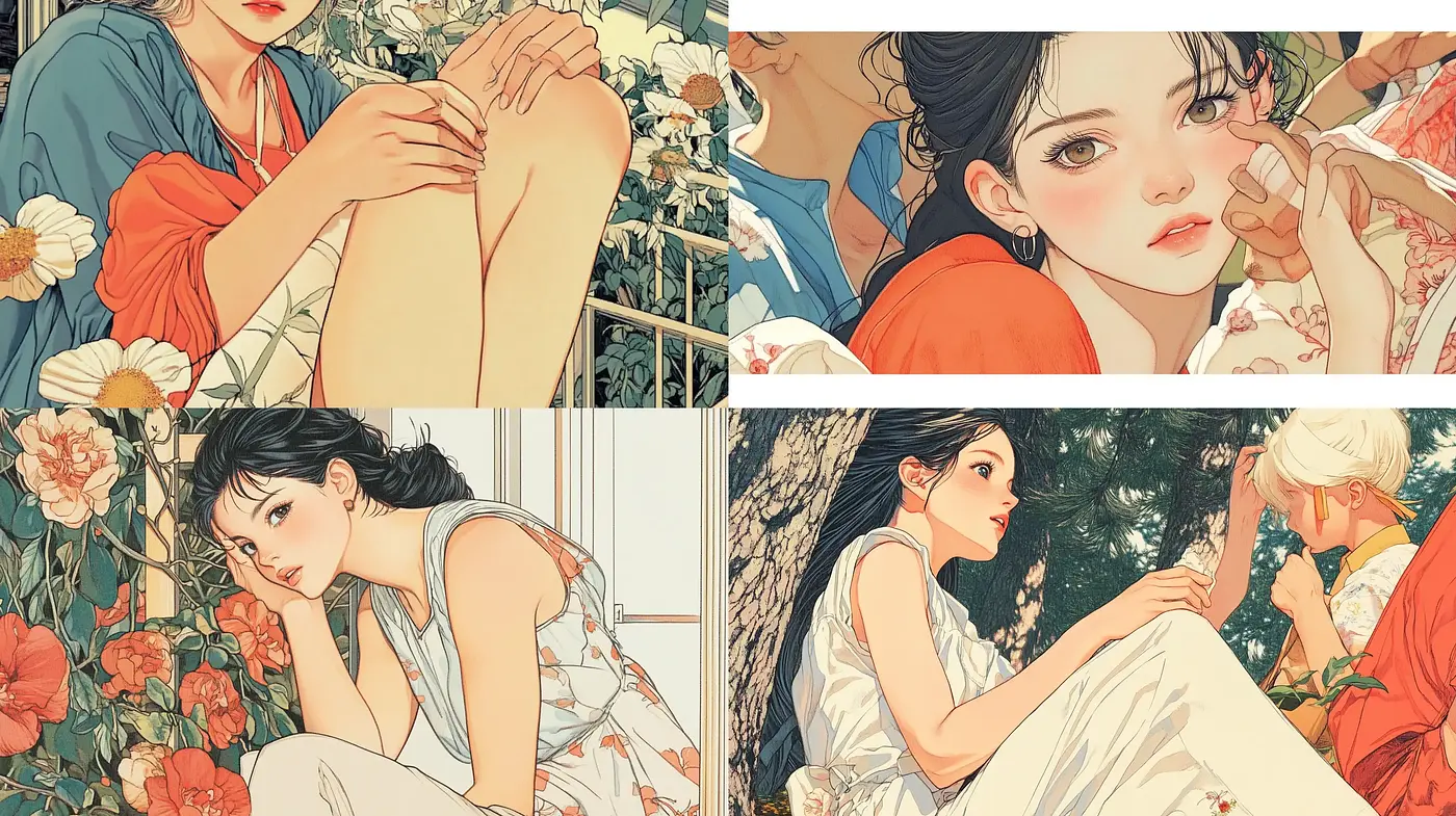 Ethereal Elegance in Pastel: A Modern Take on Neo-Classical Anime Aesthetics - Midjourney sref style