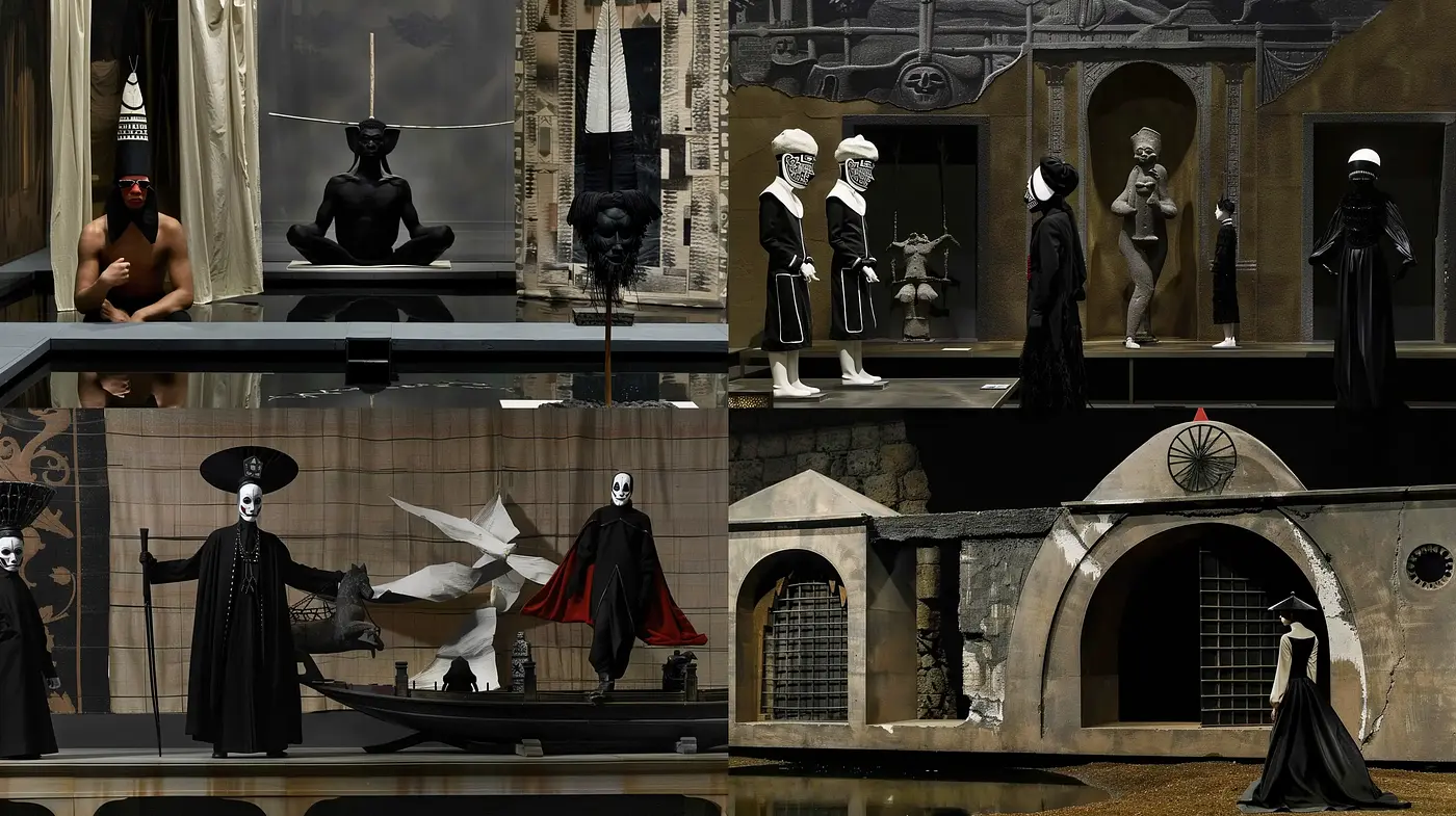 Gothic Mystique with a Surrealist Twist - Midjourney sref style