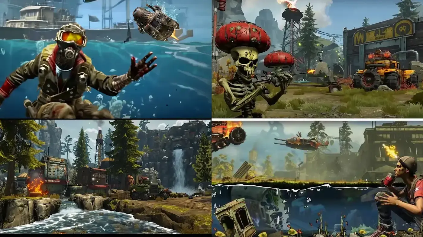 Eclectic and Vibrant Post-Apocalyptic Aesthetic - Midjourney sref style