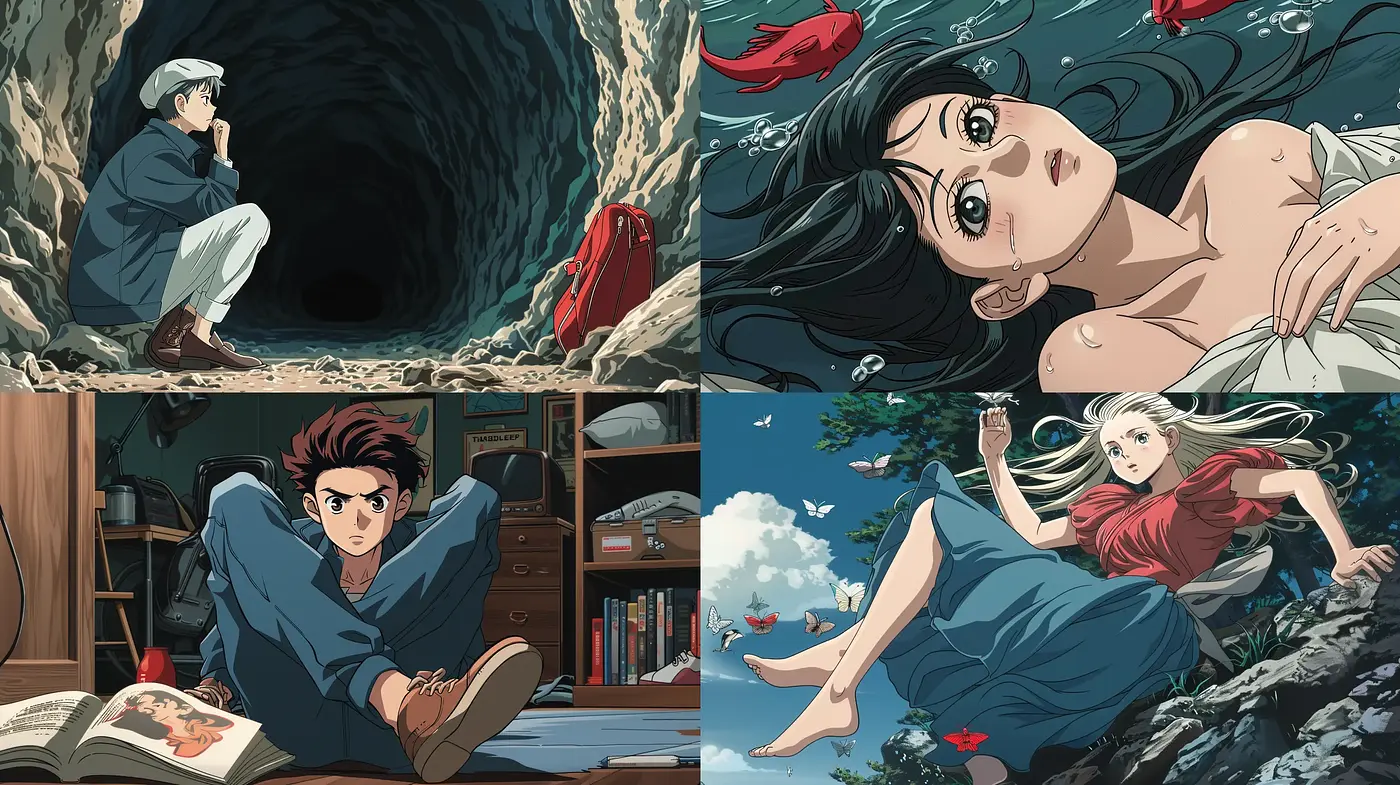 Ethereal Anime-Inspired Panorama with a Dreamlike Ambiance - Midjourney sref style