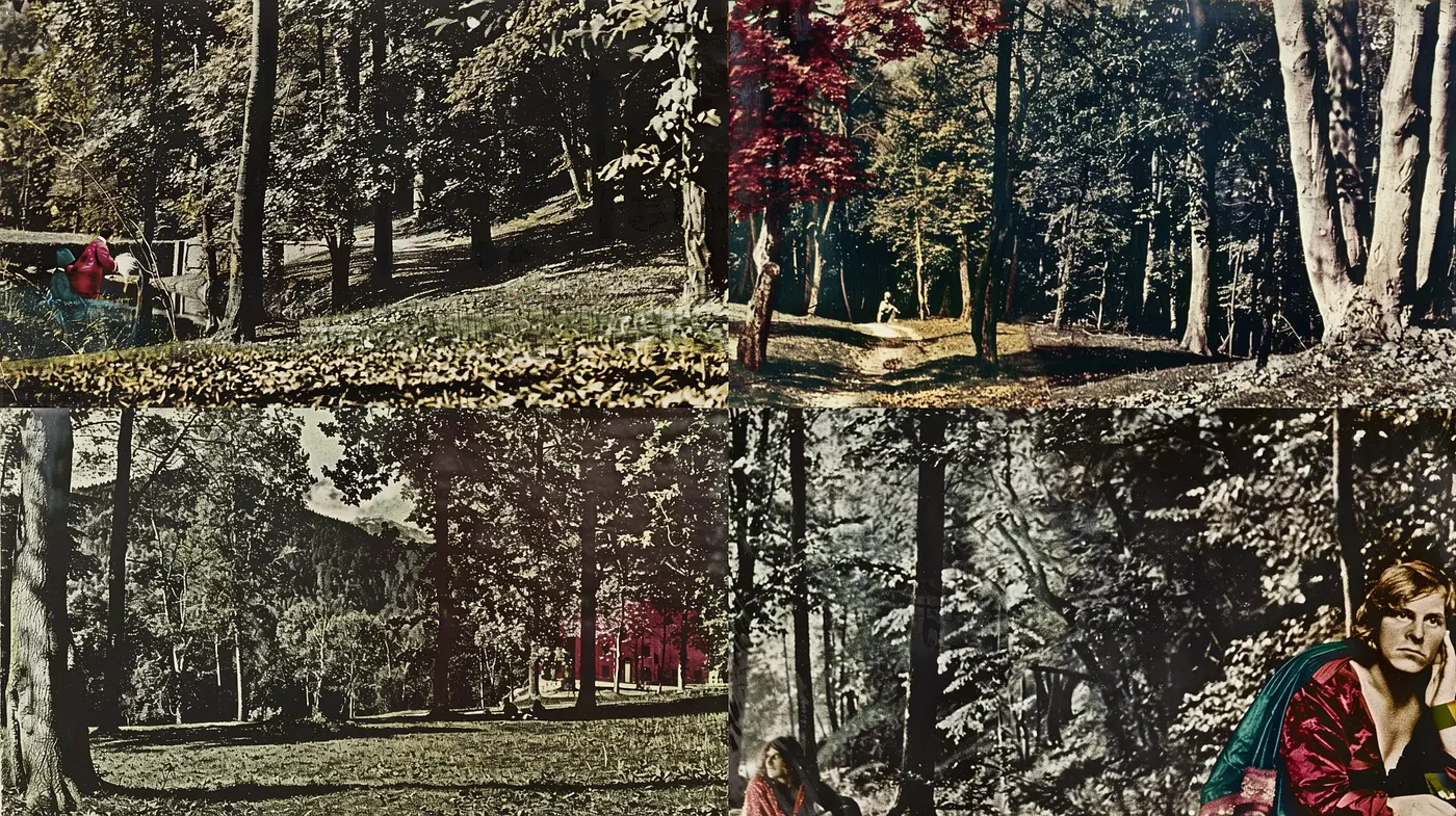 Echoes of Vintage Impressionism in Textured Natural Hues - Midjourney sref style