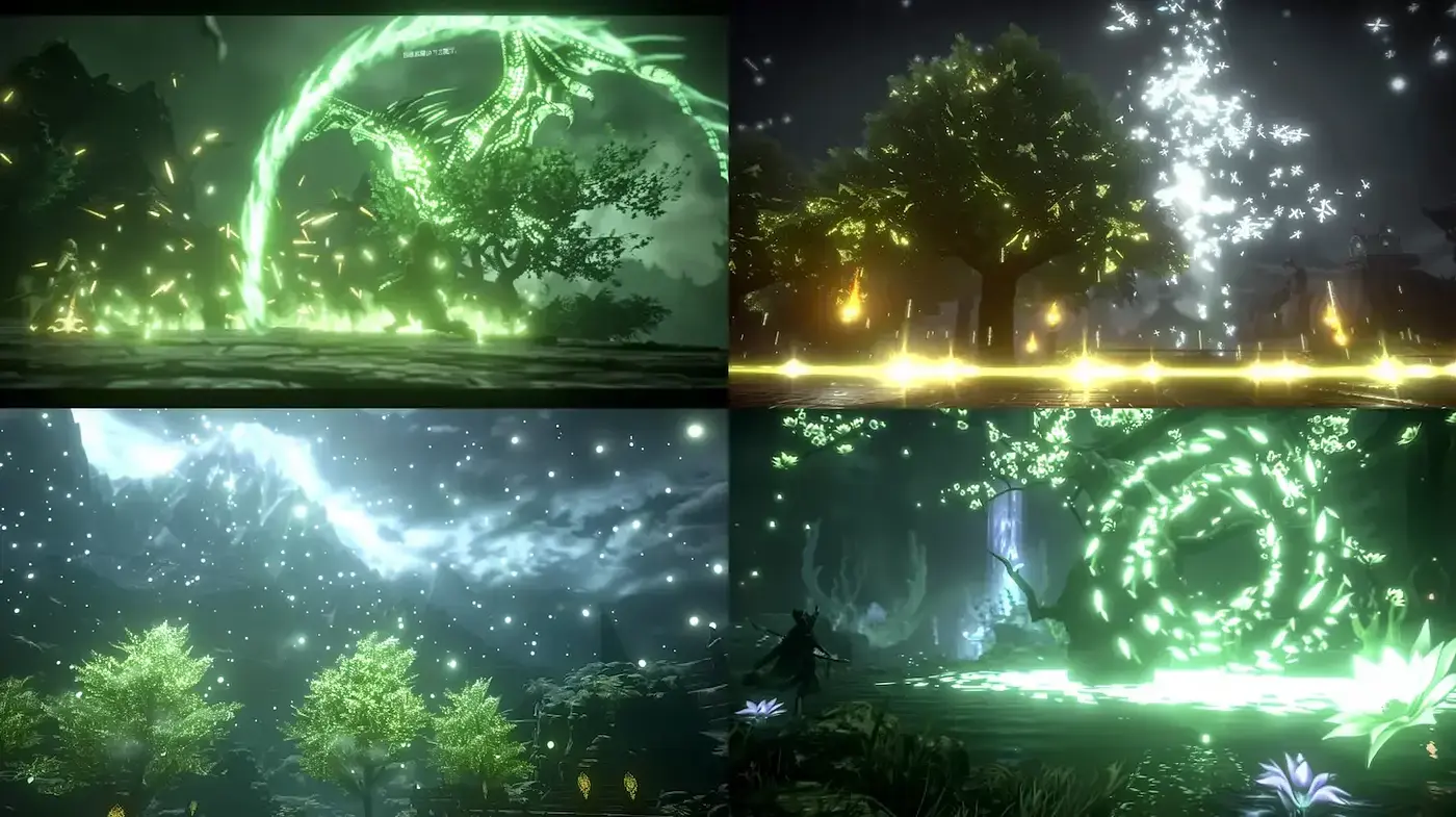 Luminous Enchantment in a Surreal Environment - Midjourney sref style