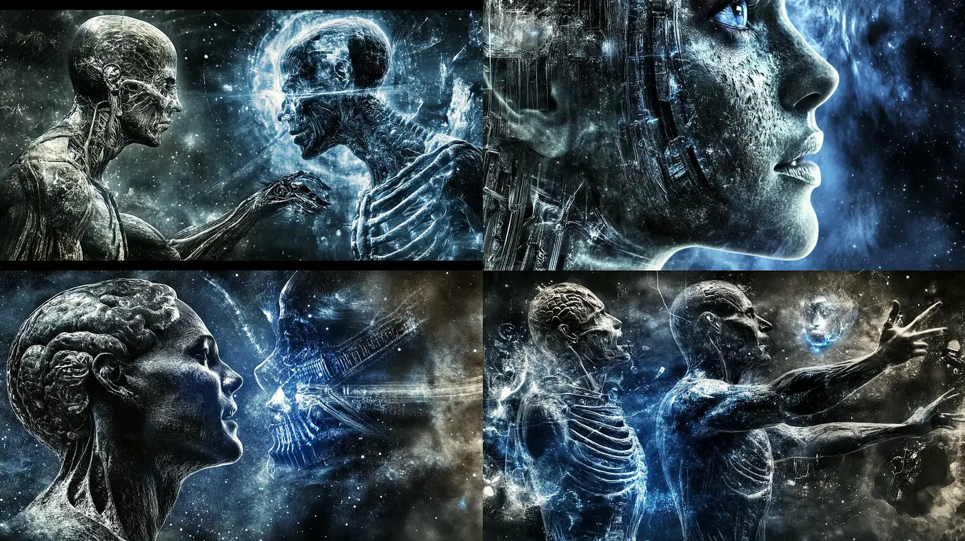 Celestial Mechanics: A Symphony of Intricate Cyborg Imagery - Midjourney sref style